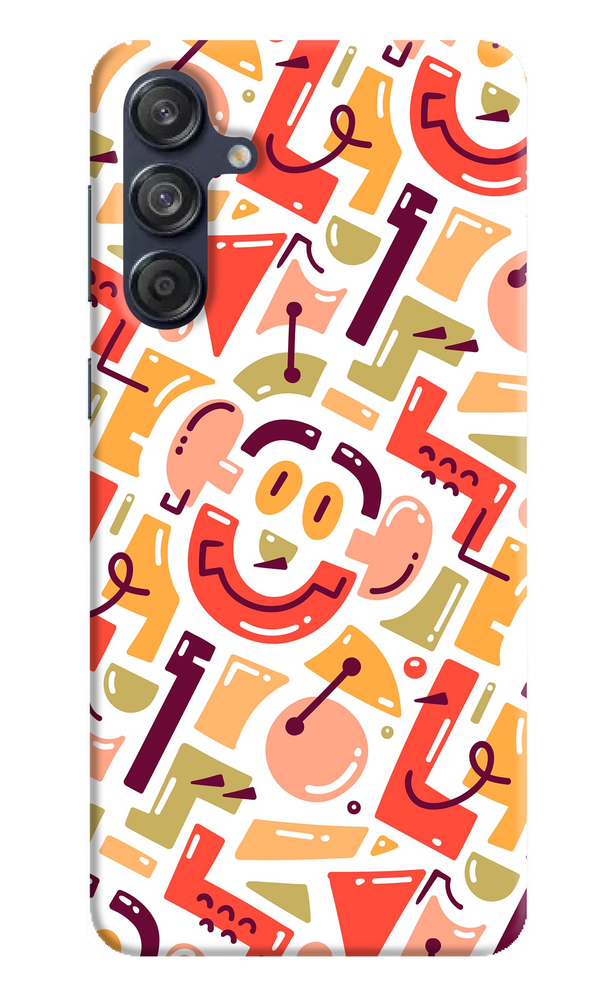 Doodle Pattern Samsung M55 5G Back Cover