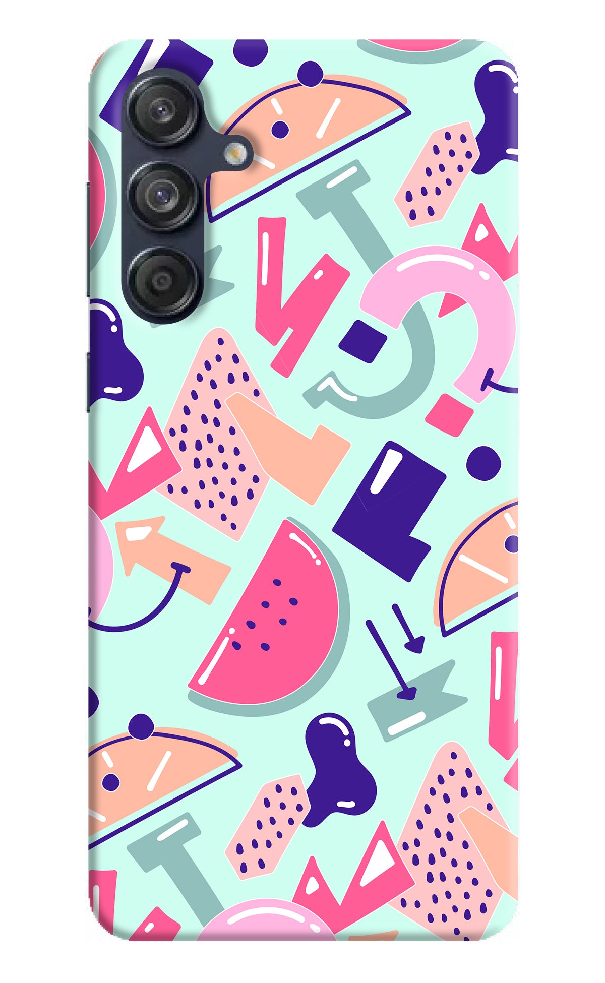 Doodle Pattern Samsung M55 5G Back Cover