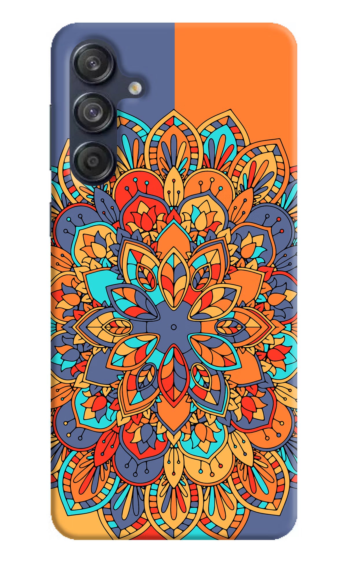Color Mandala Samsung M55 5G Hard Case Back Cover by Casekaro