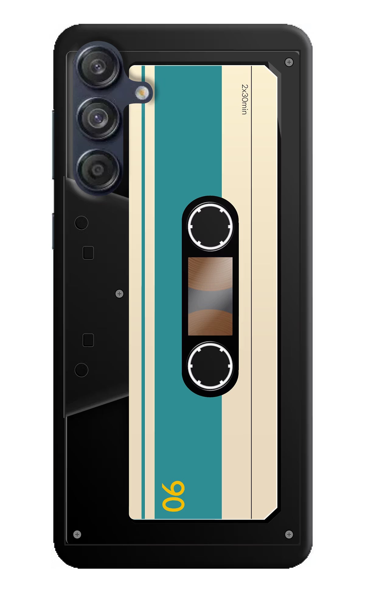 Cassette Samsung M55 5G Hard Case Back Cover by Casekaro