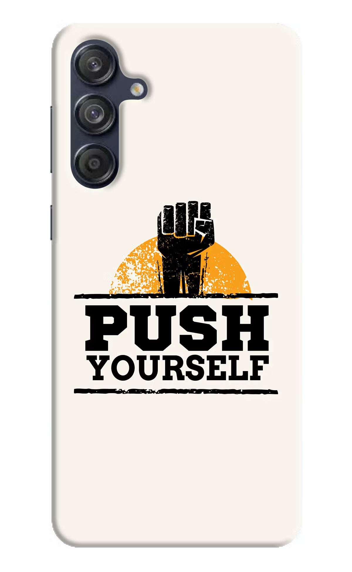 Push Yourself Samsung M55 5G Hard Case Back Cover by Casekaro