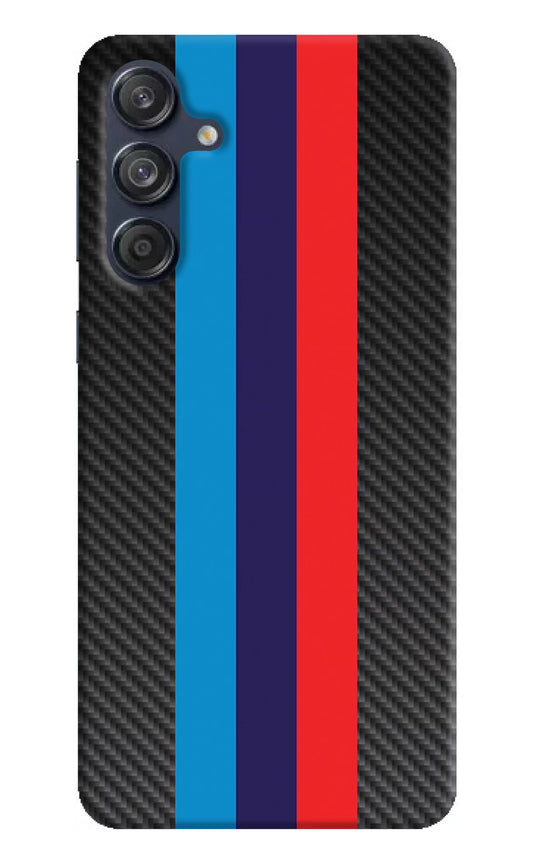 BMW Stripes Pattern Samsung M55 5G Hard Case Back Cover by Casekaro