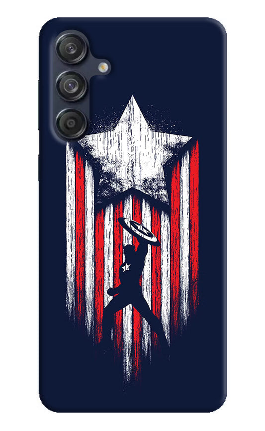 Captain America Marvel Art Samsung M55 5G Hard Case Back Cover by Casekaro