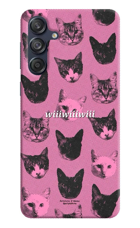 Pink Cats Samsung M55 5G Hard Case Back Cover by Casekaro
