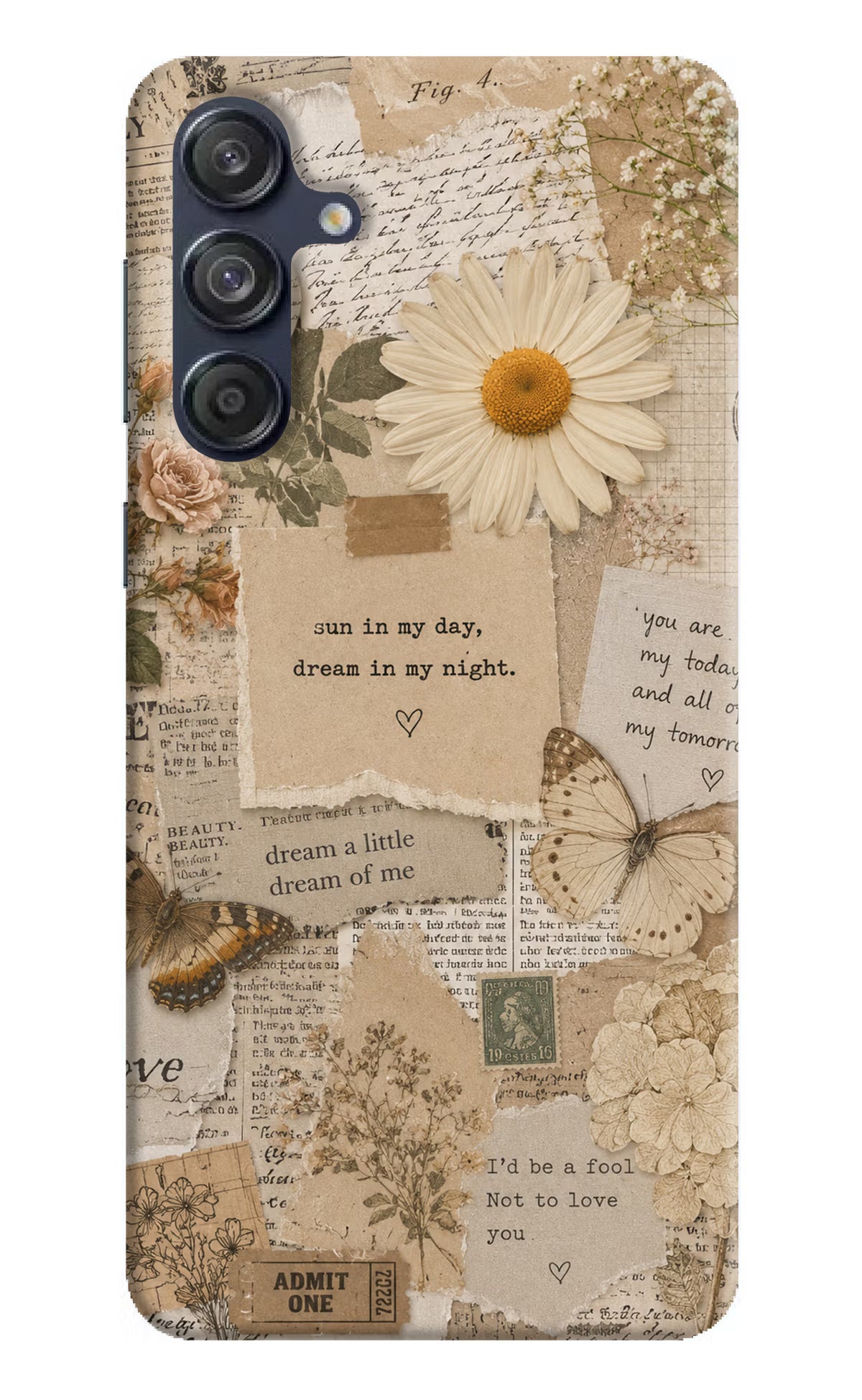 Vintage case Samsung M55 5G Back Cover