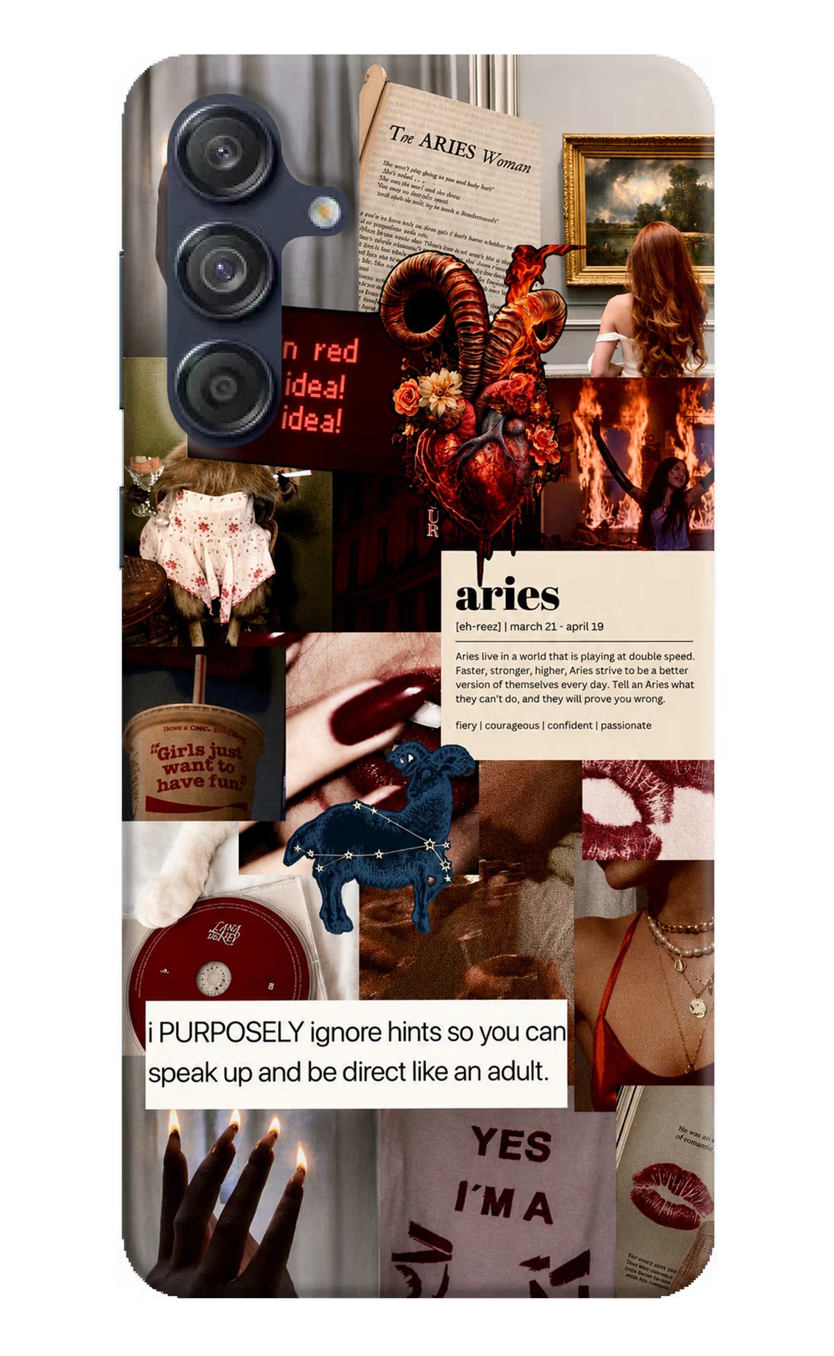 Zodiac Aries Samsung M55 5G Back Cover