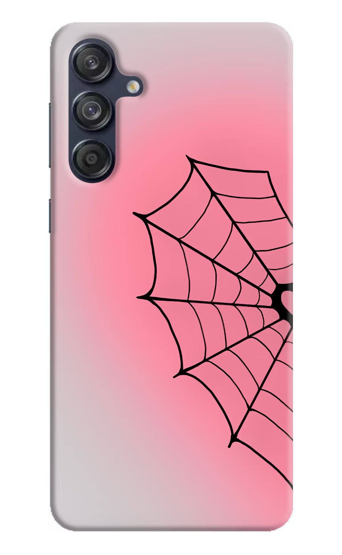 Pink Web Samsung M55 5G Back Cover