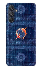 Koi Blue Samsung M55 5G Back Cover