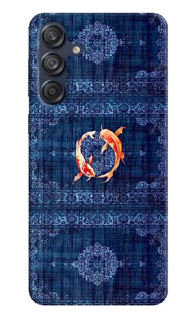 Koi Blue Samsung M55 5G Hard Case Back Cover by Casekaro