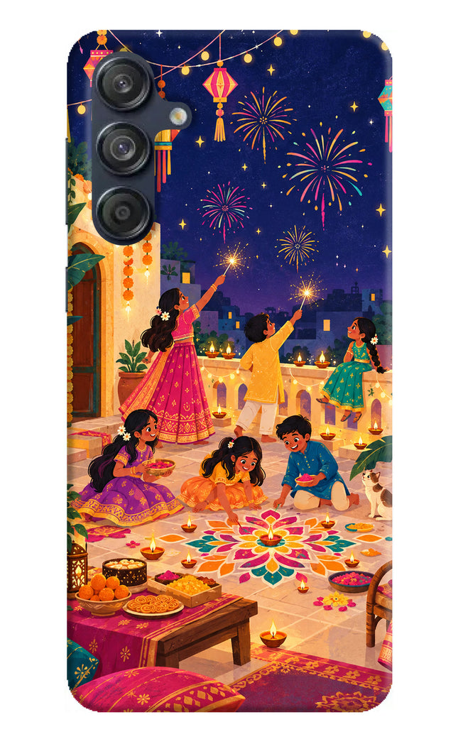 Diwali Night Samsung M55 5G Hard Case Back Cover by Casekaro