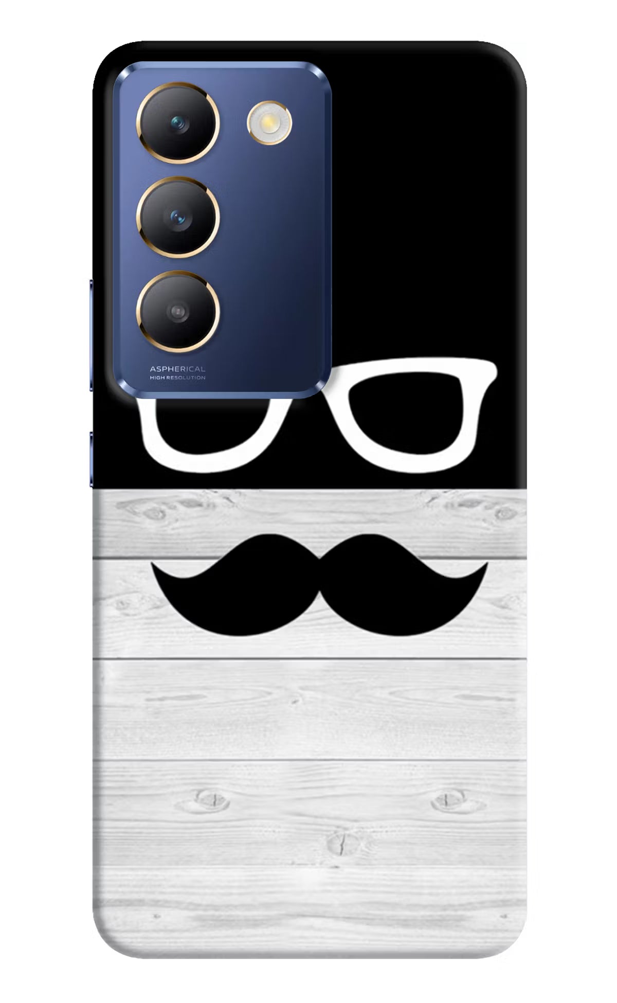Mustache Vivo Y200E 5G/T3 5G Hard Case Back Cover by Casekaro