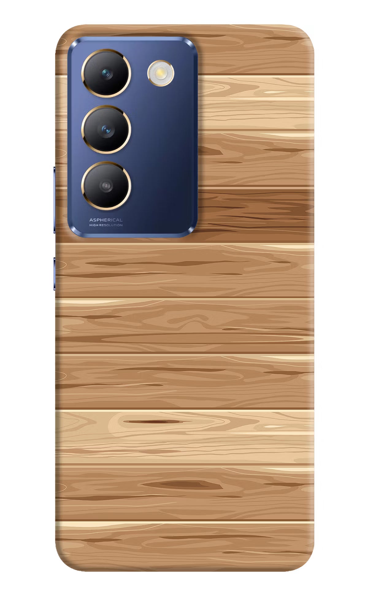 Wooden Vector Vivo Y200E 5G/T3 5G Hard Case Back Cover by Casekaro