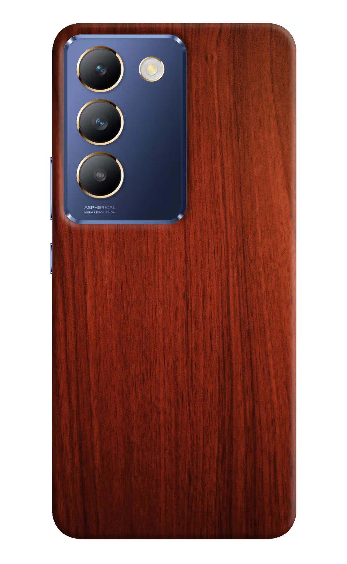 Wooden Plain Pattern Vivo Y200E 5G/T3 5G Hard Case Back Cover by Casekaro