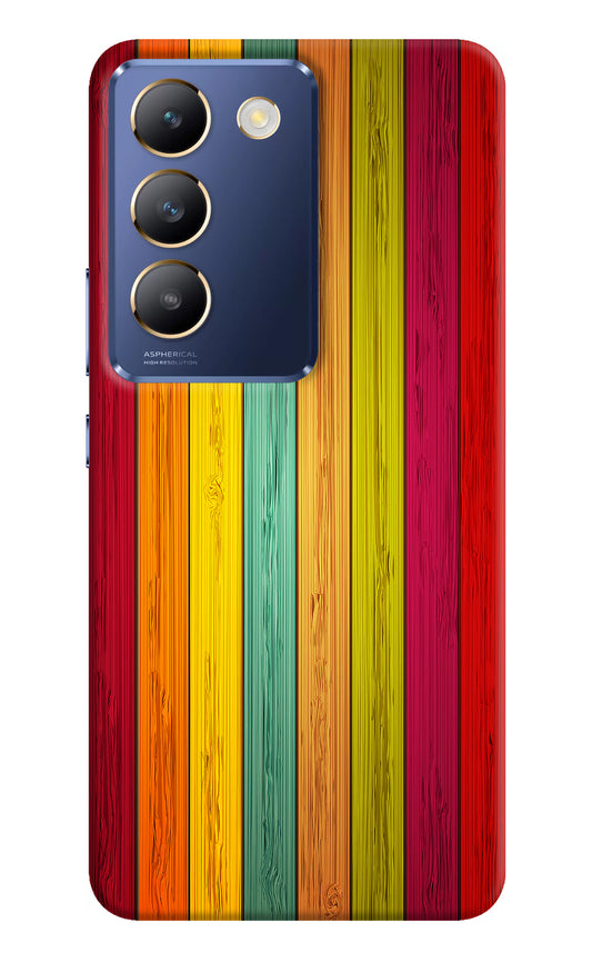 Multicolor Wooden Vivo Y200E 5G/T3 5G Back Cover