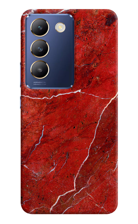 Red Marble Design Vivo Y200E 5G/T3 5G Hard Case Back Cover by Casekaro