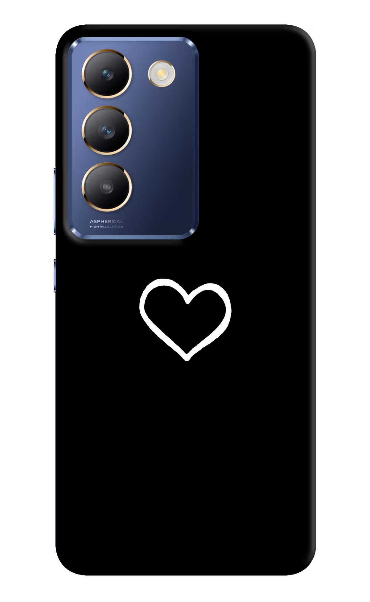 Heart Vivo Y200E 5G/T3 5G Hard Case Back Cover by Casekaro