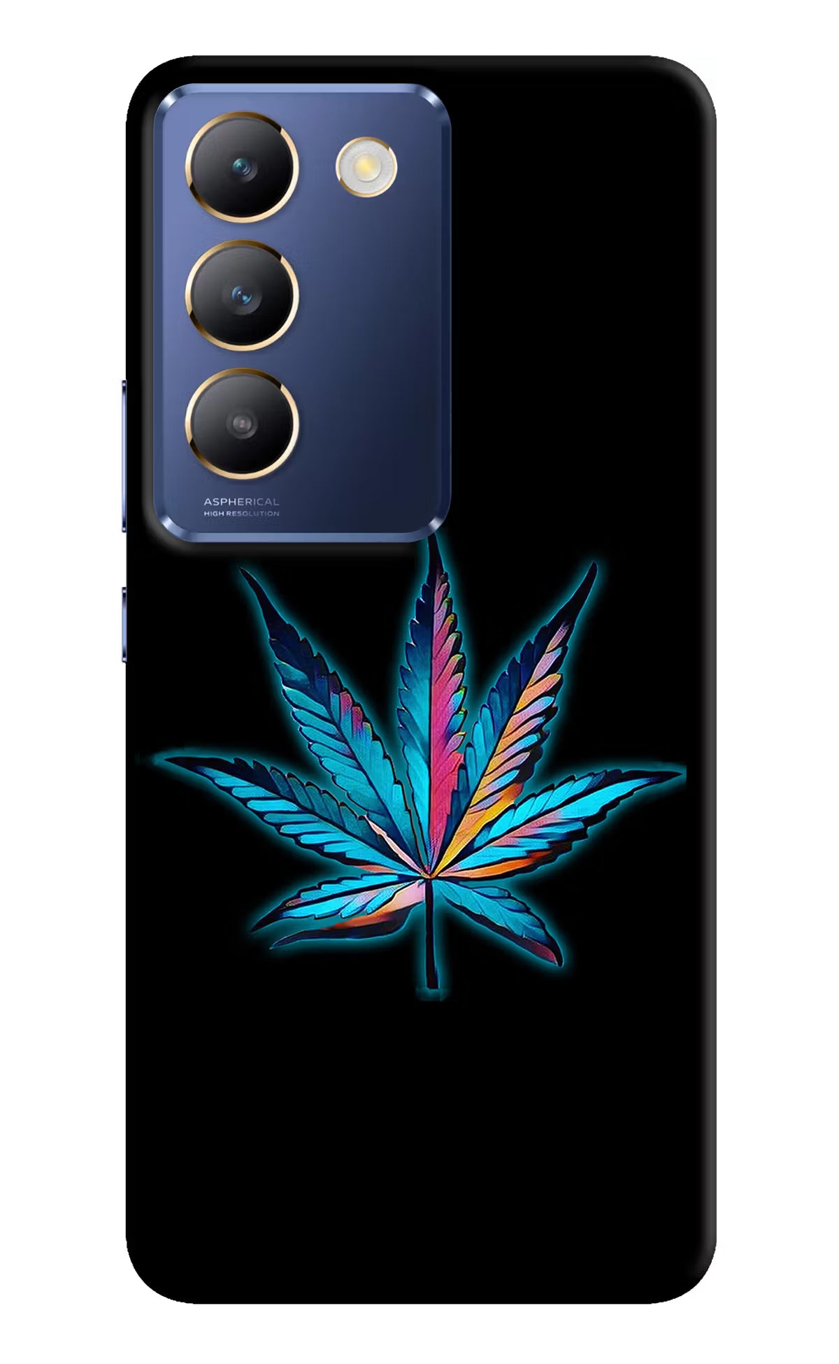 Weed Vivo Y200E 5G/T3 5G Hard Case Back Cover by Casekaro