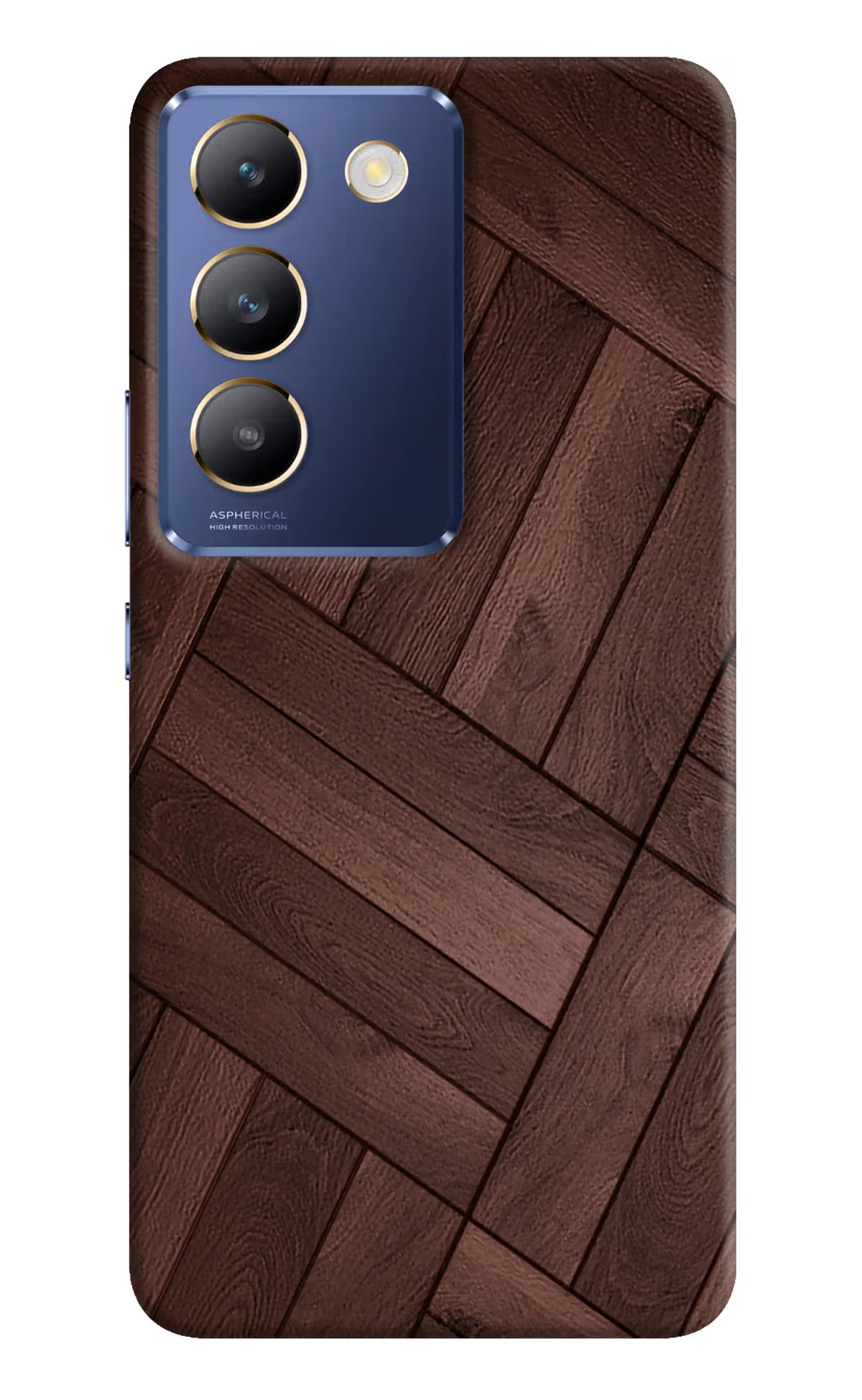 Wooden Texture Design Vivo Y200E 5G/T3 5G Hard Case Back Cover by Casekaro