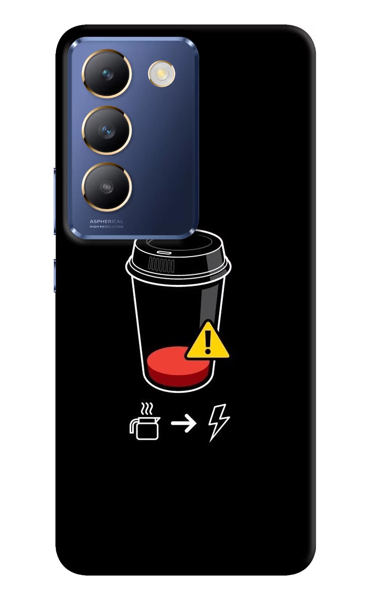 Coffee Vivo Y200E 5G/T3 5G Hard Case Back Cover by Casekaro