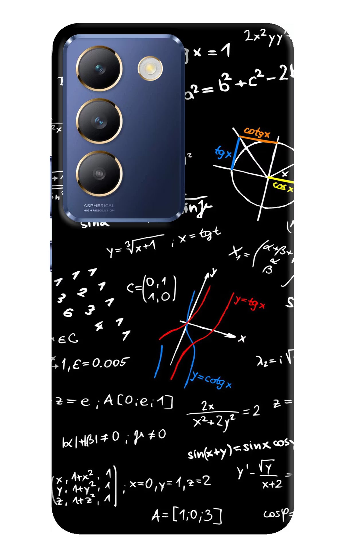 Mathematics Formula Vivo Y200E 5G/T3 5G Hard Case Back Cover by Casekaro