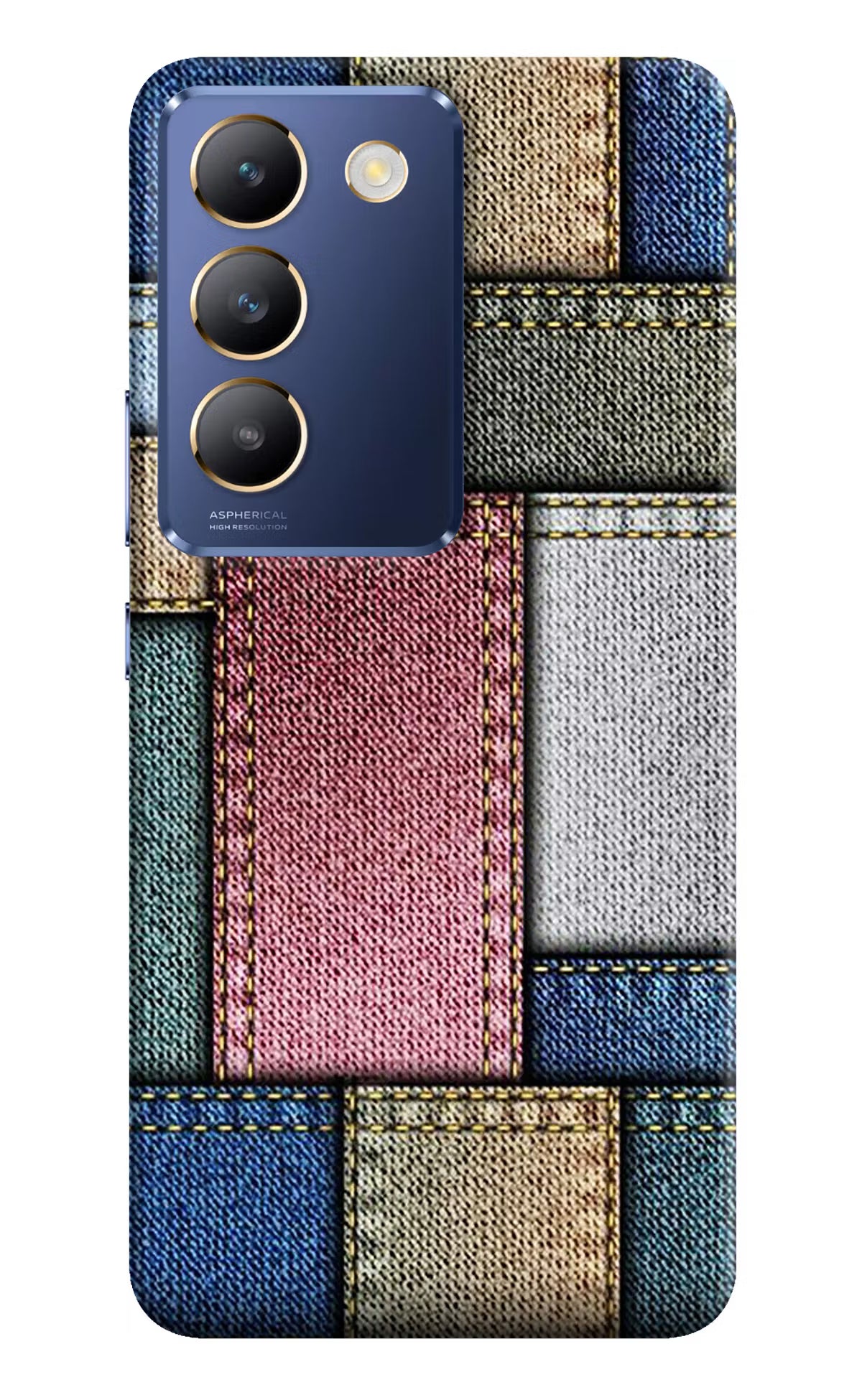 Multicolor Jeans Vivo Y200E 5G/T3 5G Hard Case Back Cover by Casekaro