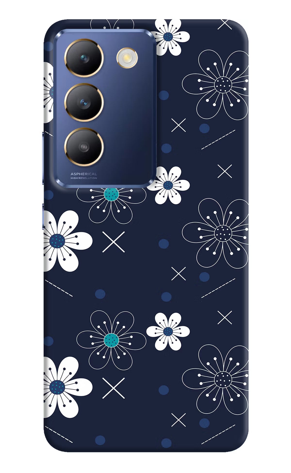 Flowers Vivo Y200E 5G/T3 5G Hard Case Back Cover by Casekaro