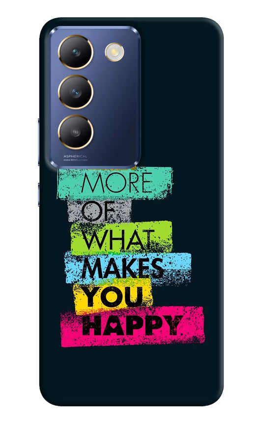 Do More Of What Makes You Happy Vivo Y200E 5G/T3 5G Hard Case Back Cover by Casekaro