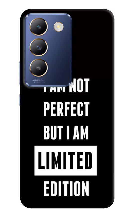 I Am Not Perfect But I Am Limited Edition Vivo Y200E 5G/T3 5G Hard Case Back Cover by Casekaro