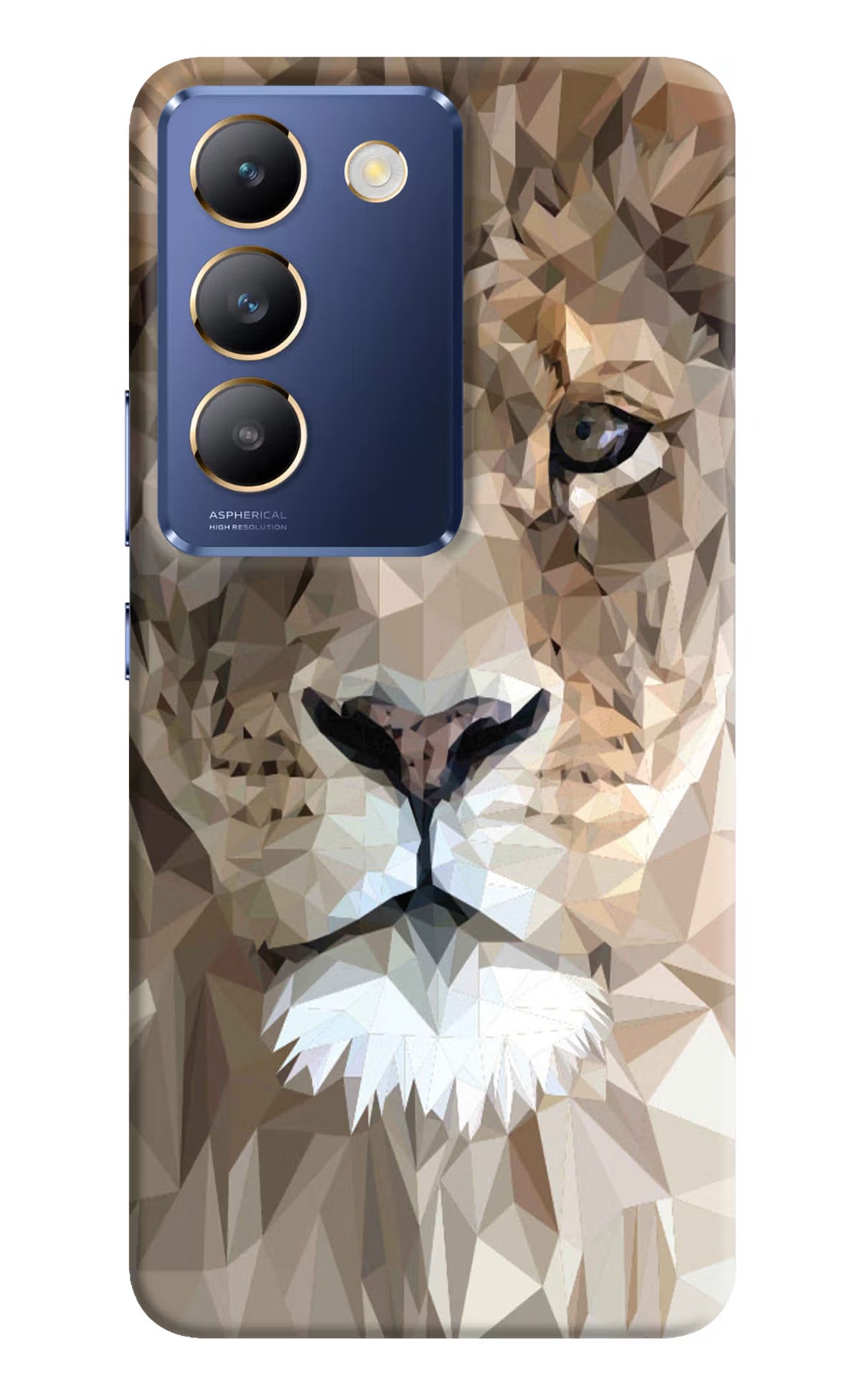 Lion Art Vivo Y200E 5G/T3 5G Hard Case Back Cover by Casekaro