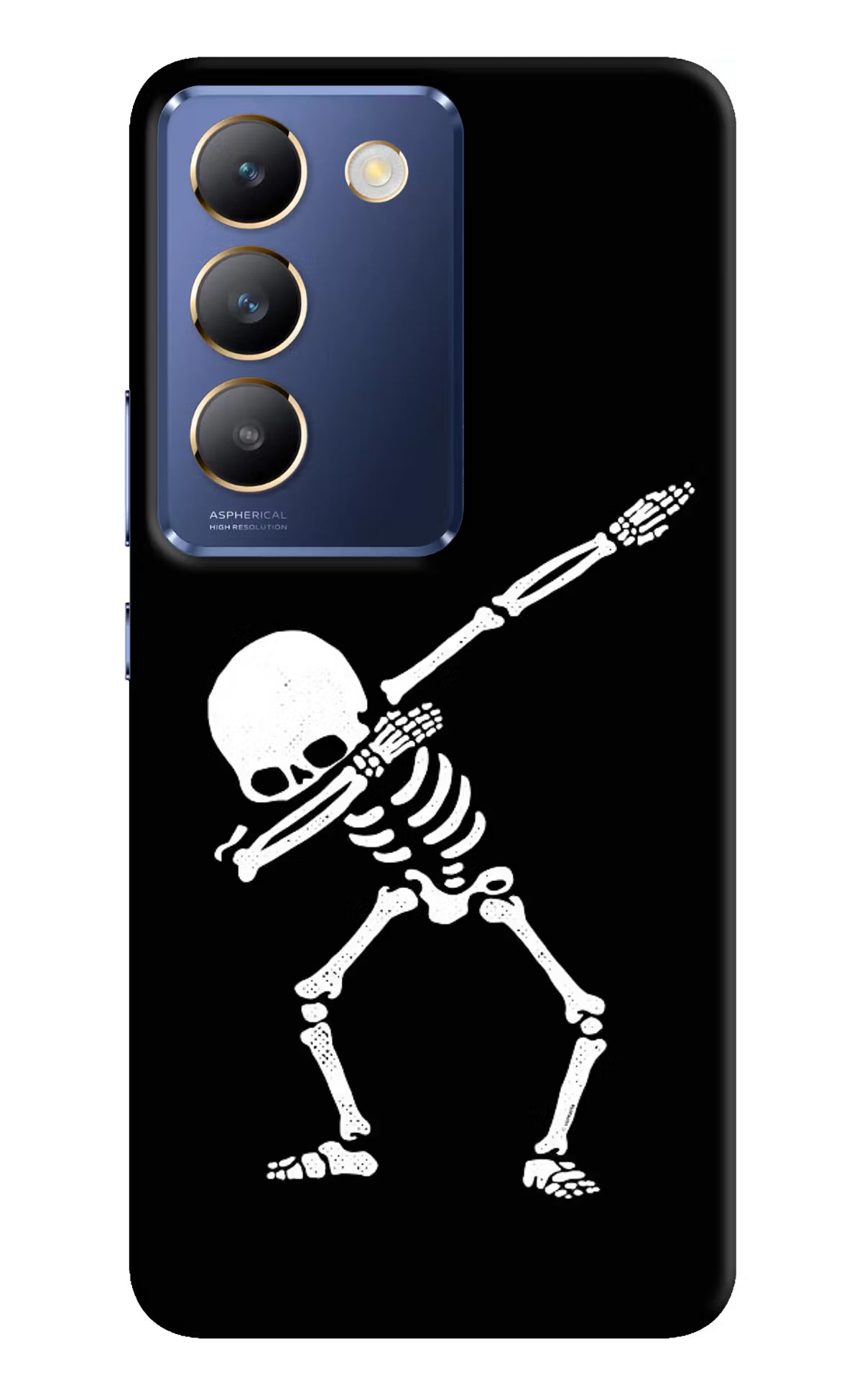 Dabbing Skeleton Art Vivo Y200E 5G/T3 5G Hard Case Back Cover by Casekaro