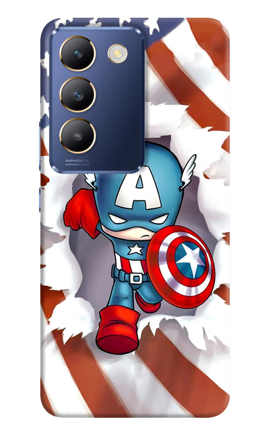 Captain America Vivo Y200E 5G/T3 5G Hard Case Back Cover by Casekaro