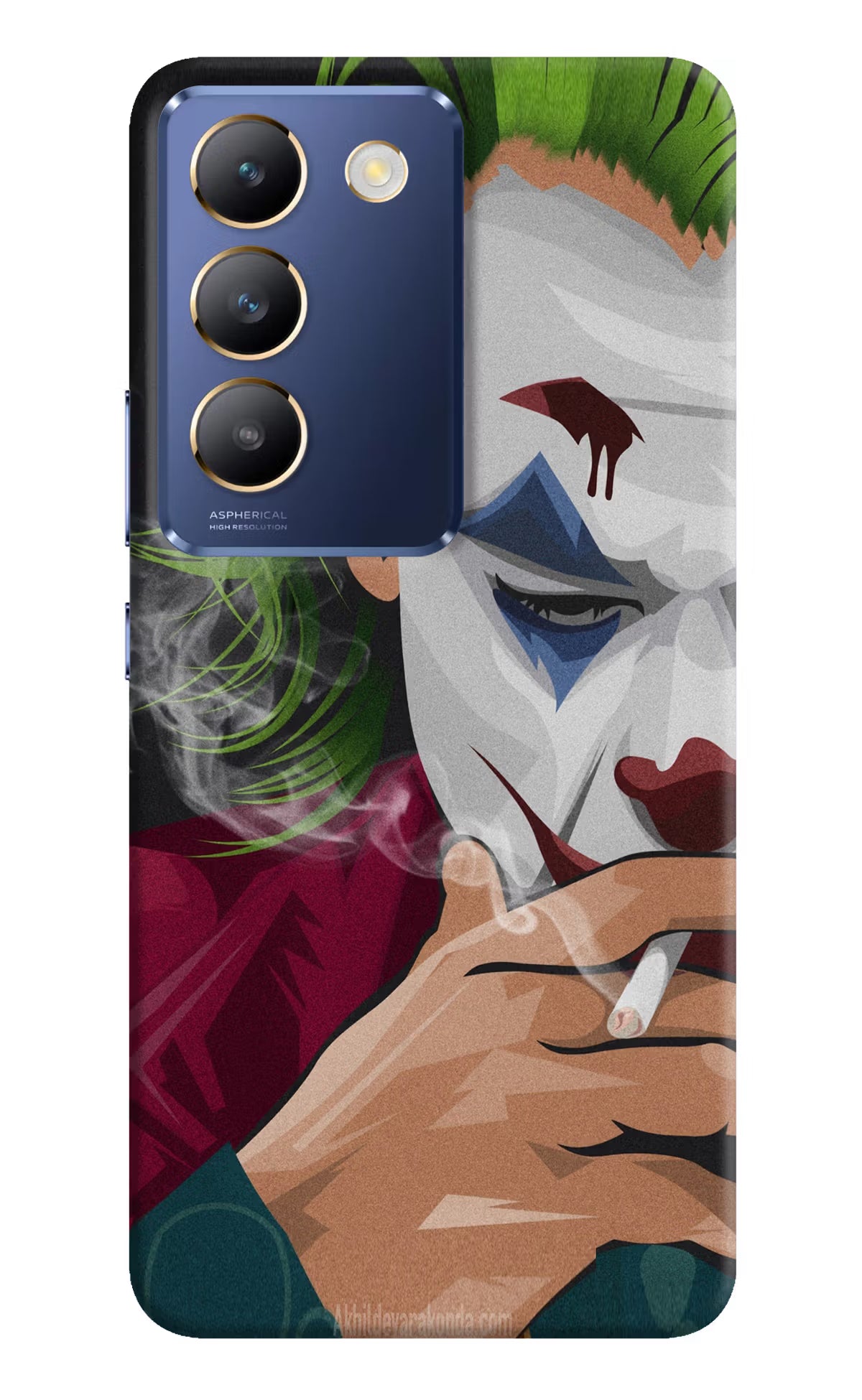 Joker Smoking Vivo Y200E 5G/T3 5G Hard Case Back Cover by Casekaro
