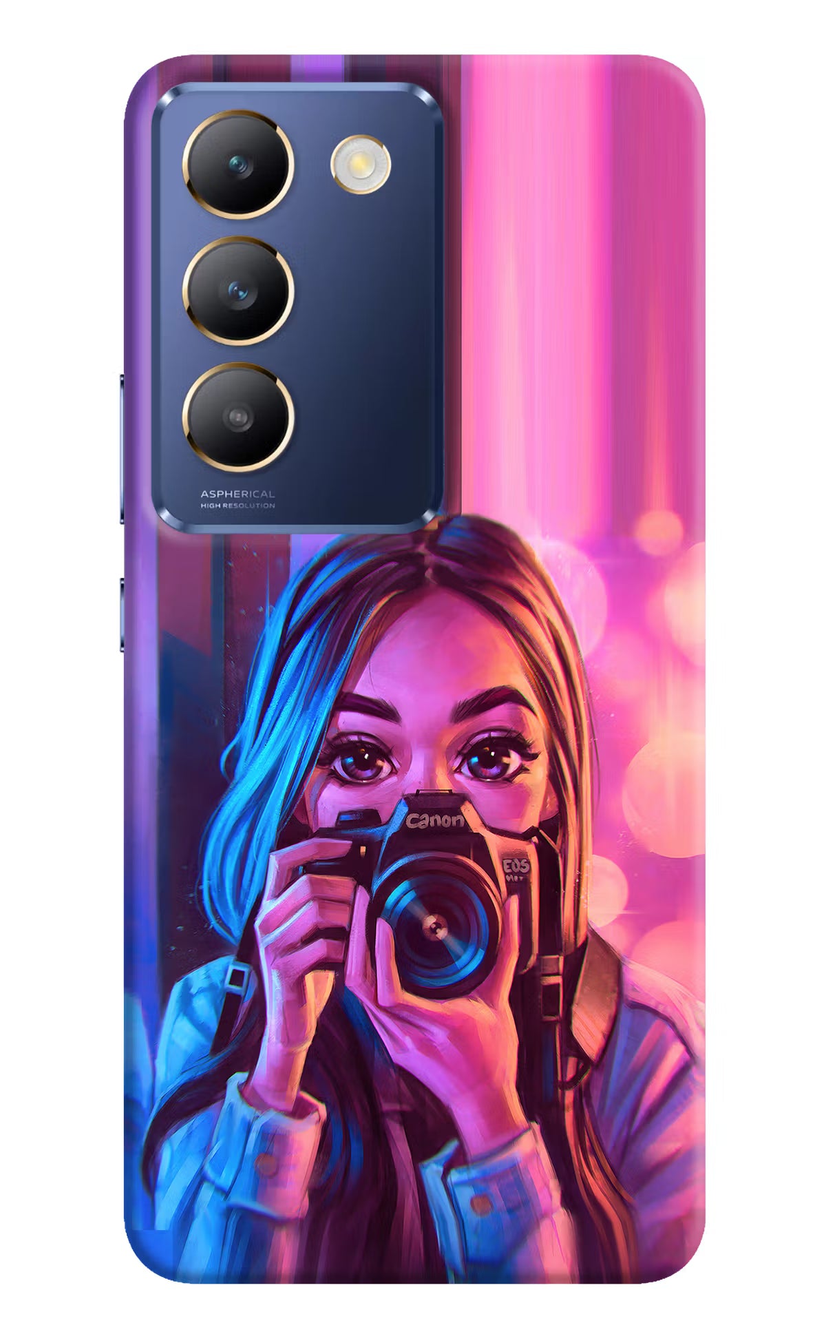 Girl Photographer Vivo Y200E 5G/T3 5G Hard Case Back Cover by Casekaro