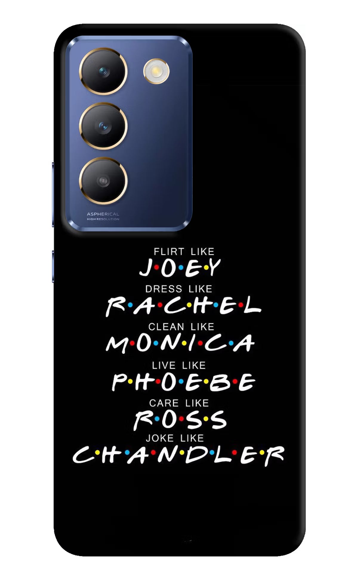 FRIENDS Character Vivo Y200E 5G/T3 5G Hard Case Back Cover by Casekaro