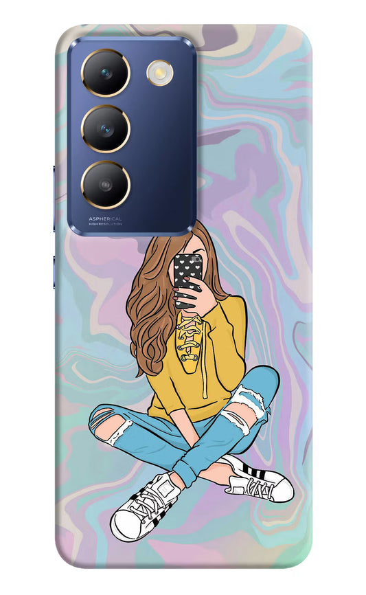 Selfie Girl Vivo Y200E 5G/T3 5G Hard Case Back Cover by Casekaro