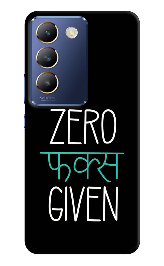 Zero Fucks Given Vivo Y200E 5G/T3 5G Hard Case Back Cover by Casekaro