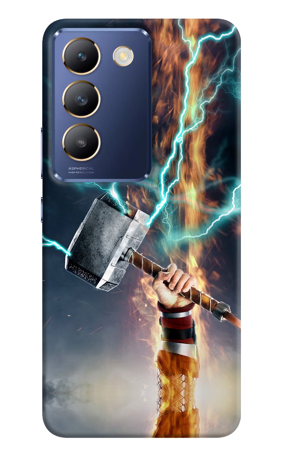 Thor Hammer Mjolnir Vivo Y200E 5G/T3 5G Hard Case Back Cover by Casekaro