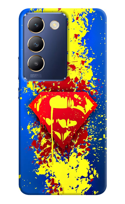 Superman logo Vivo Y200E 5G/T3 5G Hard Case Back Cover by Casekaro