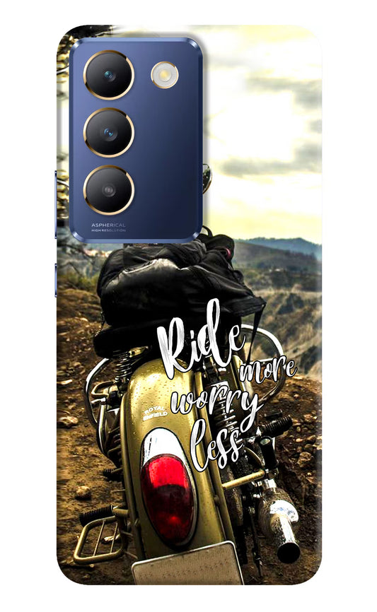 Ride More Worry Less Vivo Y200E 5G/T3 5G Hard Case Back Cover by Casekaro