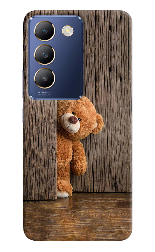 Teddy Wooden Vivo Y200E 5G/T3 5G Hard Case Back Cover by Casekaro