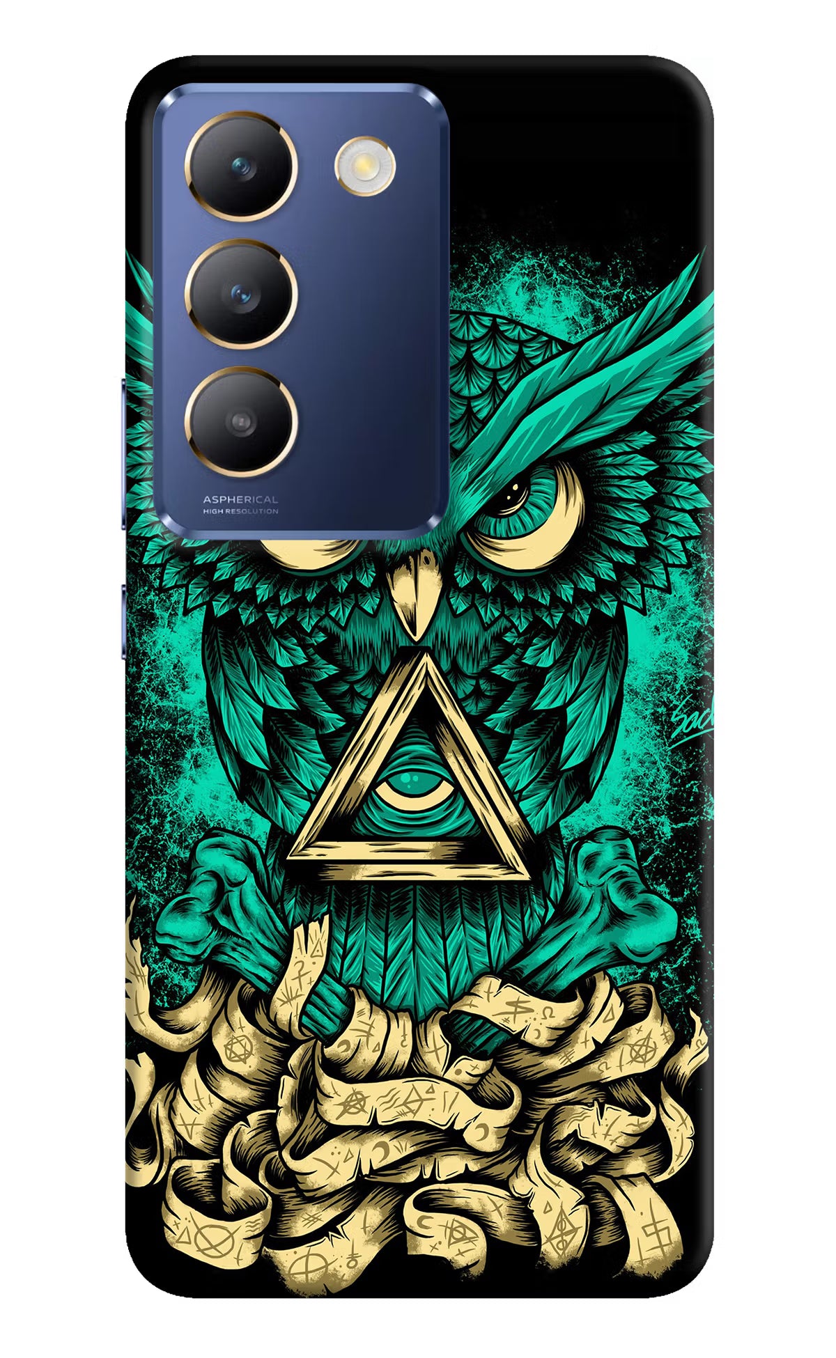 Green Owl Vivo Y200E 5G/T3 5G Hard Case Back Cover by Casekaro