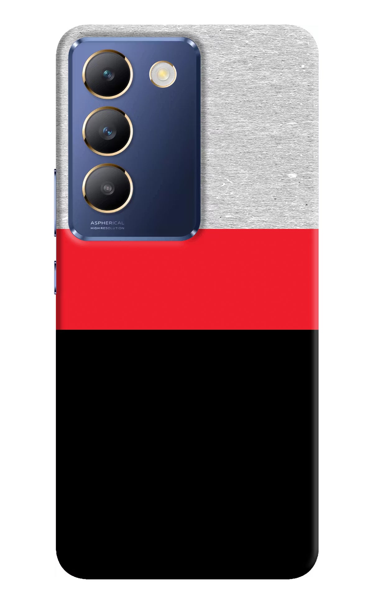 Tri Color Pattern Vivo Y200E 5G/T3 5G Hard Case Back Cover by Casekaro