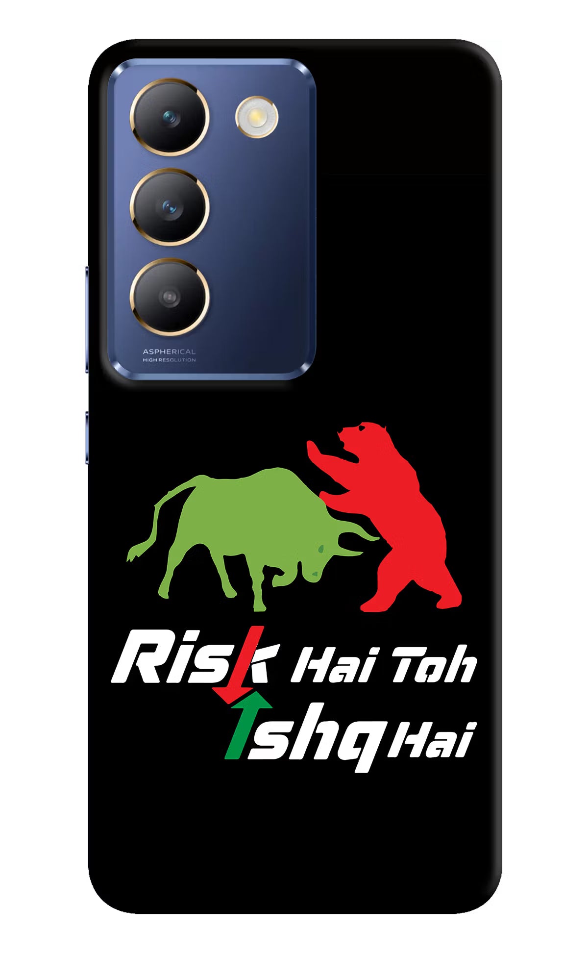Risk Hai Toh Ishq Hai Vivo Y200E 5G/T3 5G Hard Case Back Cover by Casekaro