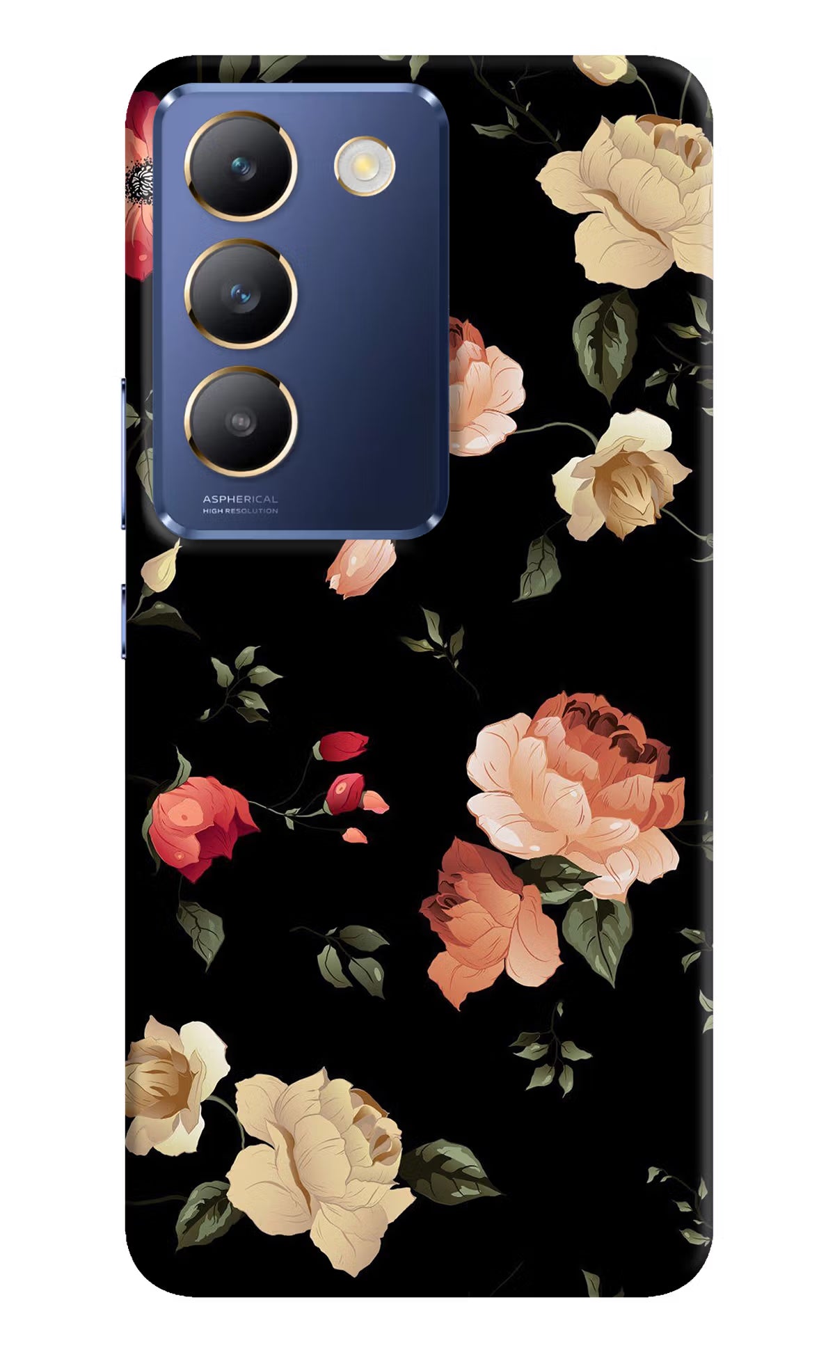 Flowers Vivo Y200E 5G/T3 5G Hard Case Back Cover by Casekaro