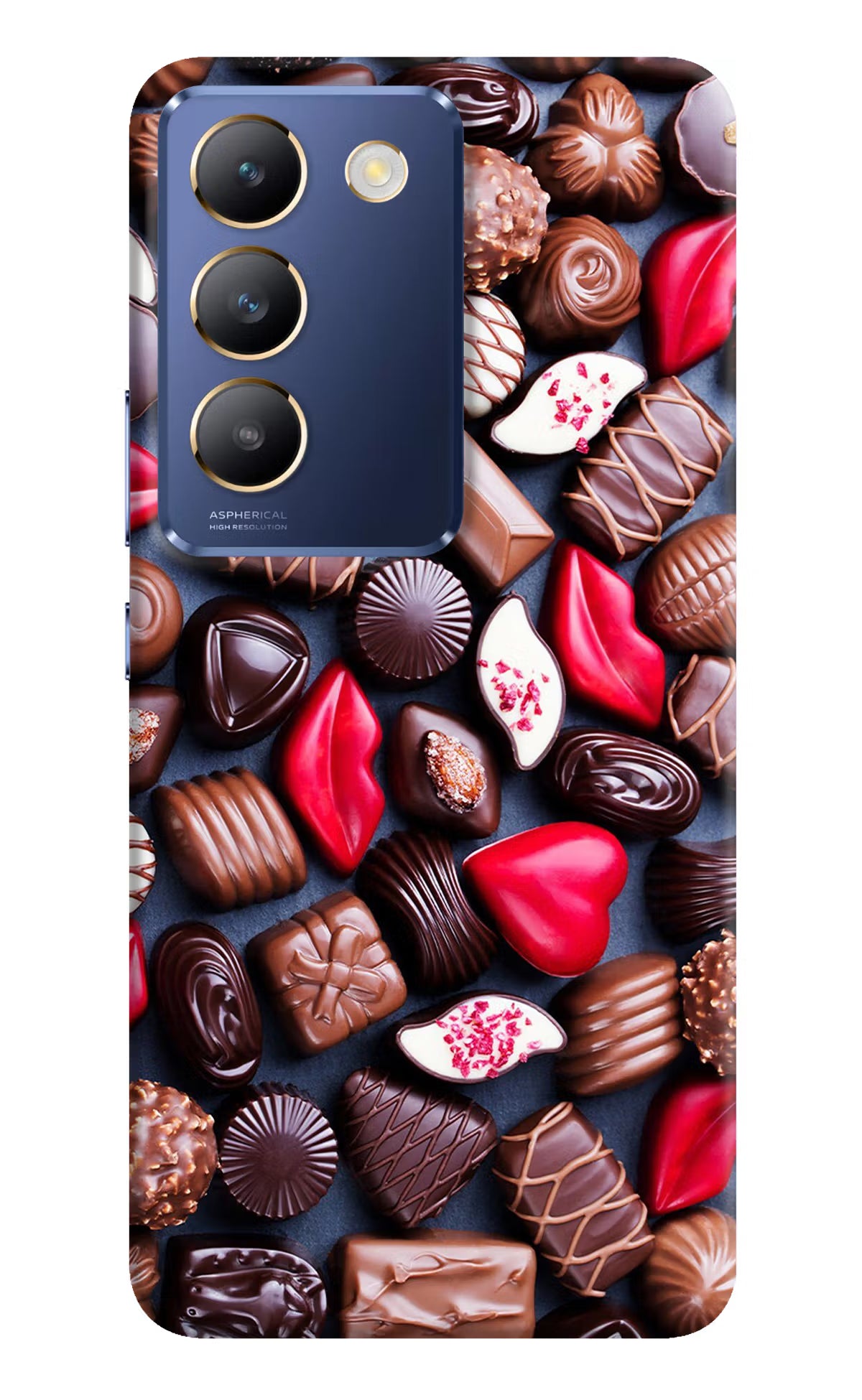 Chocolates Vivo Y200E 5G/T3 5G Hard Case Back Cover by Casekaro