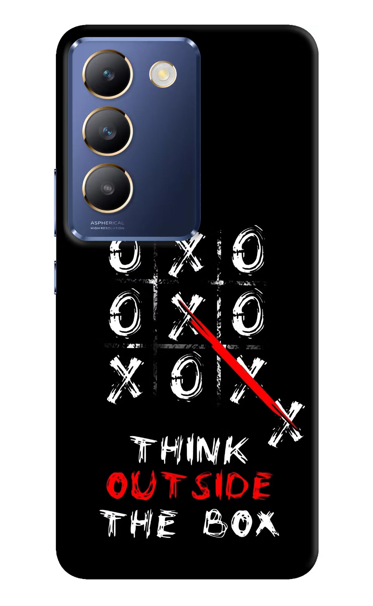 Think out of the BOX Vivo Y200E 5G/T3 5G Hard Case Back Cover by Casekaro