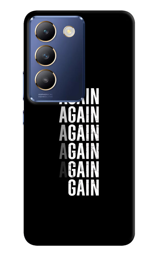 Again Again Gain Vivo Y200E 5G/T3 5G Hard Case Back Cover by Casekaro