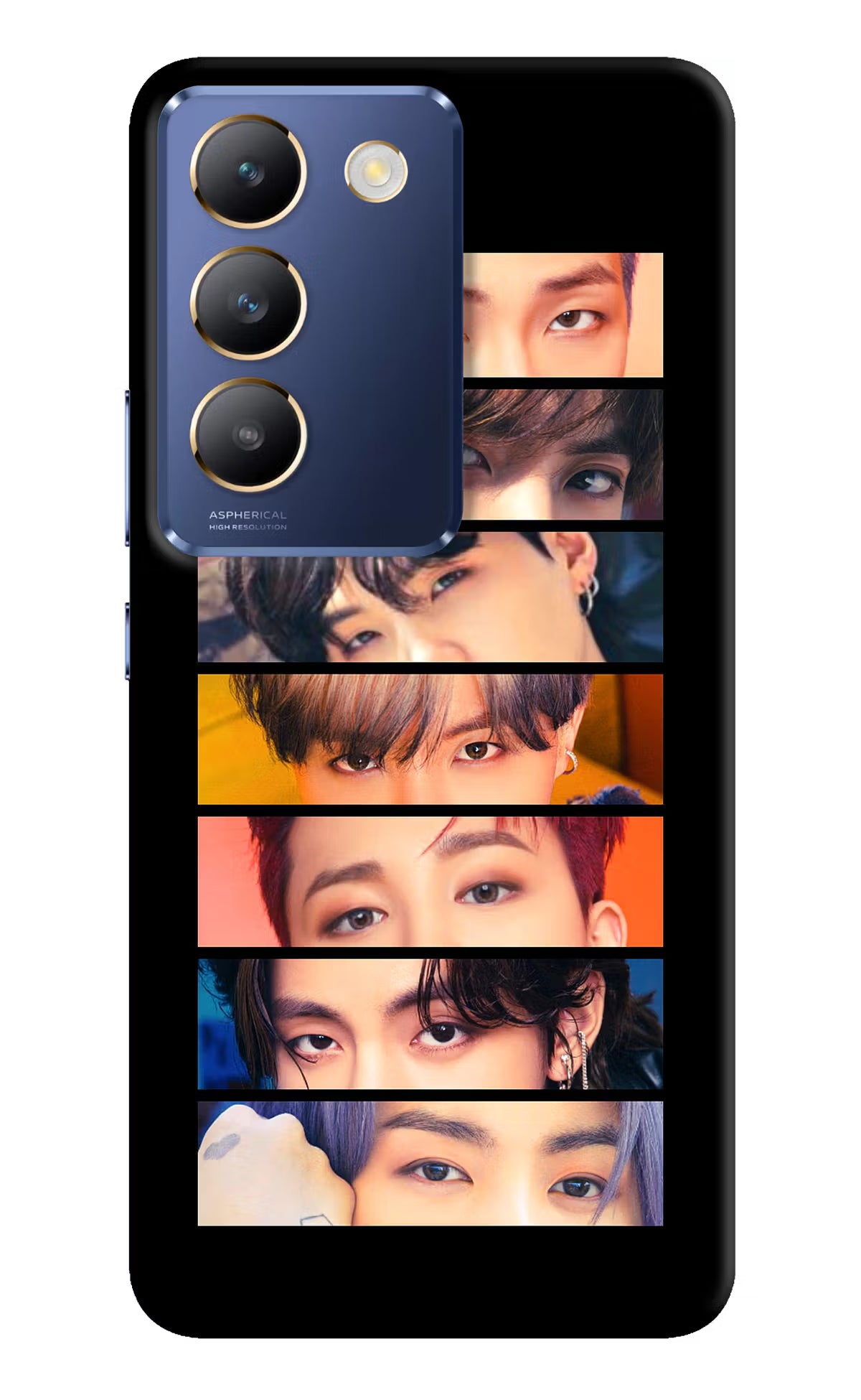 BTS Eyes Vivo Y200E 5G/T3 5G Hard Case Back Cover by Casekaro