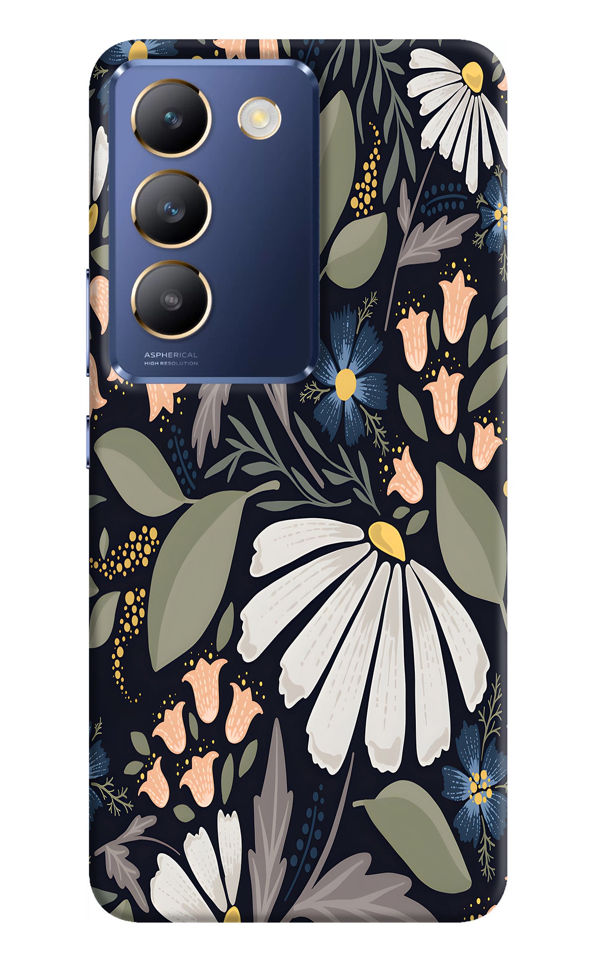 Flowers Art Vivo Y200E 5G/T3 5G Back Cover