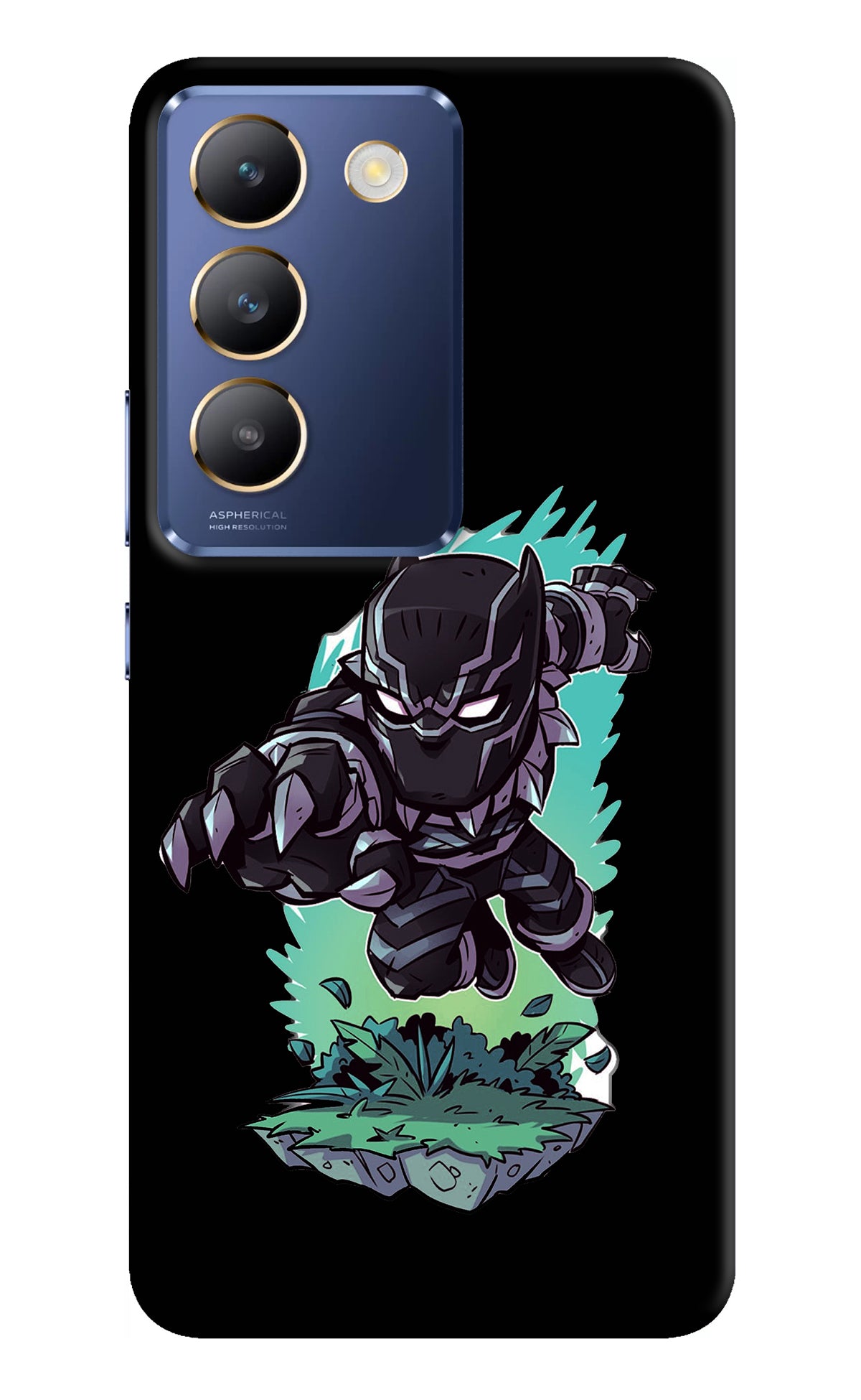 Black Panther Vivo Y200E 5G/T3 5G Back Cover
